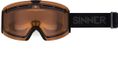 SINNER ARC TRANS+ Skibril - Mat Zwart - Unisex - One Size