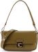 Coccinelle Leren schoudertas handtas C-Me Lock Shiny Smooth Handbag Leather Seagrass kaki