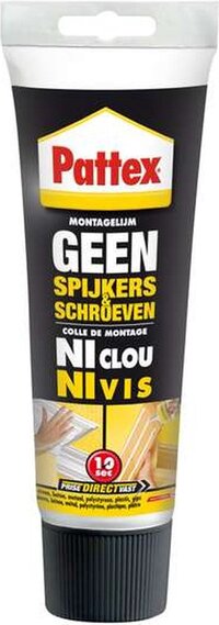 Pattex Geen Spijkers & Schroeven 250 gram | Montagelijm | Universeel