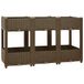 VidaXL Plantenbak Polypropyleen Bruin 160x40x23 cm