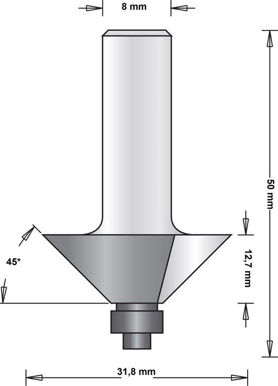 Hikoki Accessoires Hitachi 8 mm hoekfrees met onderlager