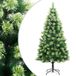 vidaXL Sapin de Noël artificiel avec charnières et support 240 cm