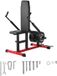 Latios Triceps Dipmachine - Zittend Dipstation - Zwart/Rood