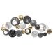 Well Home Wanddecoratie, Rond, Metaal, 90,5 x 6,5 x 44 cm, Modern en Elegant Design