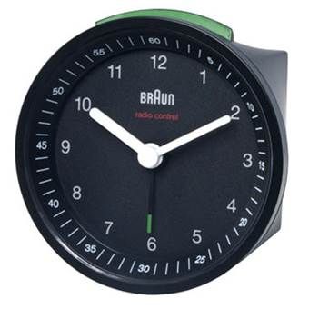 Braun BNC007 BKBK 779 Wekker Ø 8 cm Zwart