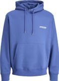Jack & Jones Trui Jcounion Print Sweat Hood Noos 12273915 Beaucoup Blue Mannen Maat - XL