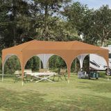 Prolenta Maison Exclusive Pop-up partytent, 575 x 288 x 245 cm, beige, Oxford-stof