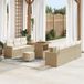 Maison Exclusive - Salon de jardin, 10 pièces. Rotin synthétique beige