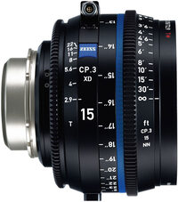 ZEISS Compact Prime CP.3 XD 15mm T2.9 PL-vatting met eXtended Data