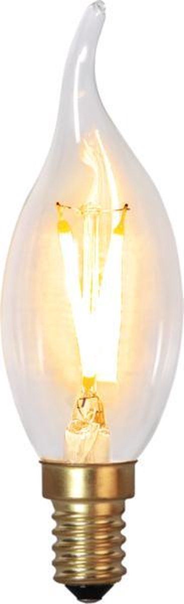 Star Trading Soft Glow Kaarslamp met tip - E14 - 0,5W - Super Warm Wit - Niet dimbaar