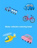 Motor vehicles coloring book