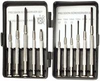 Merkloos / Sans marque Bruder Mannesmann B.V. Precisie schroevendraaierset - 11-delig - voor horloges en brillen