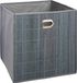 5five Opbergmand/kastmand - grijs - linnen/bamboe - 31 x 31 x 31 cm - 29 liter