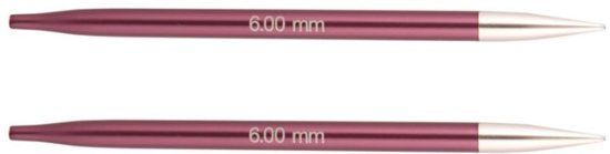 KnitPro Zing Verwisselbare Rondbreinaalden 6.0 mm
