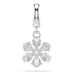 Swarovski Idyllia Charm, Gemengde Slijpsels, Sneeuwvlok, Wit, Rodium Verguld