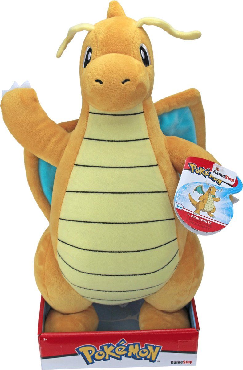 Pokemon Knuffel - Dragonite (30 cm) - 0889933972871