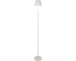 EGLO Mannera-L Staande lamp Binnen en Buiten - Oplaadbaar - 140 cm - Grijs/Wit - Draadloos - Dimbaar