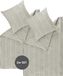 ESPRIT Housse de coussin et linge de lit renforcés HARPLINES Gris, 140 x 200 cm - Set de 2 pièces