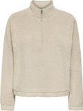 ONLY - ONLNEW DALLAS L/S HIGHNECK ZIP SWT NOOS - Dames - Sweaters - M - Pumice Stone