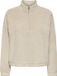 ONLY - ONLNEW DALLAS L/S HIGHNECK ZIP SWT NOOS - Dames - Sweaters - M - Pumice Stone
