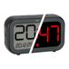 TFA Dostmann digitale wekker Bingo Hybrid met LCD/LED-display, 60.2048, wekker met hybride display, geïntegreerde accu & USB-C-kabel, automatische omschakeling, datum, snooze, zwart