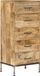 vidaXL Ladekast 45x35x106 cm massief mangohout