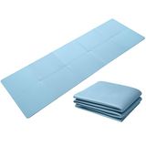 Good Nite Opvouwbare yogamat antislip draagbare fitnessmat opvouwbare lichte gymnastiekmat pilates sport reizen oefenmat voor vrouwen mannen 183 x 61 x 0,6 cm