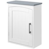 Kleankin wandkast van MDF, 41 x 18,5 x 52 cm, wit.
