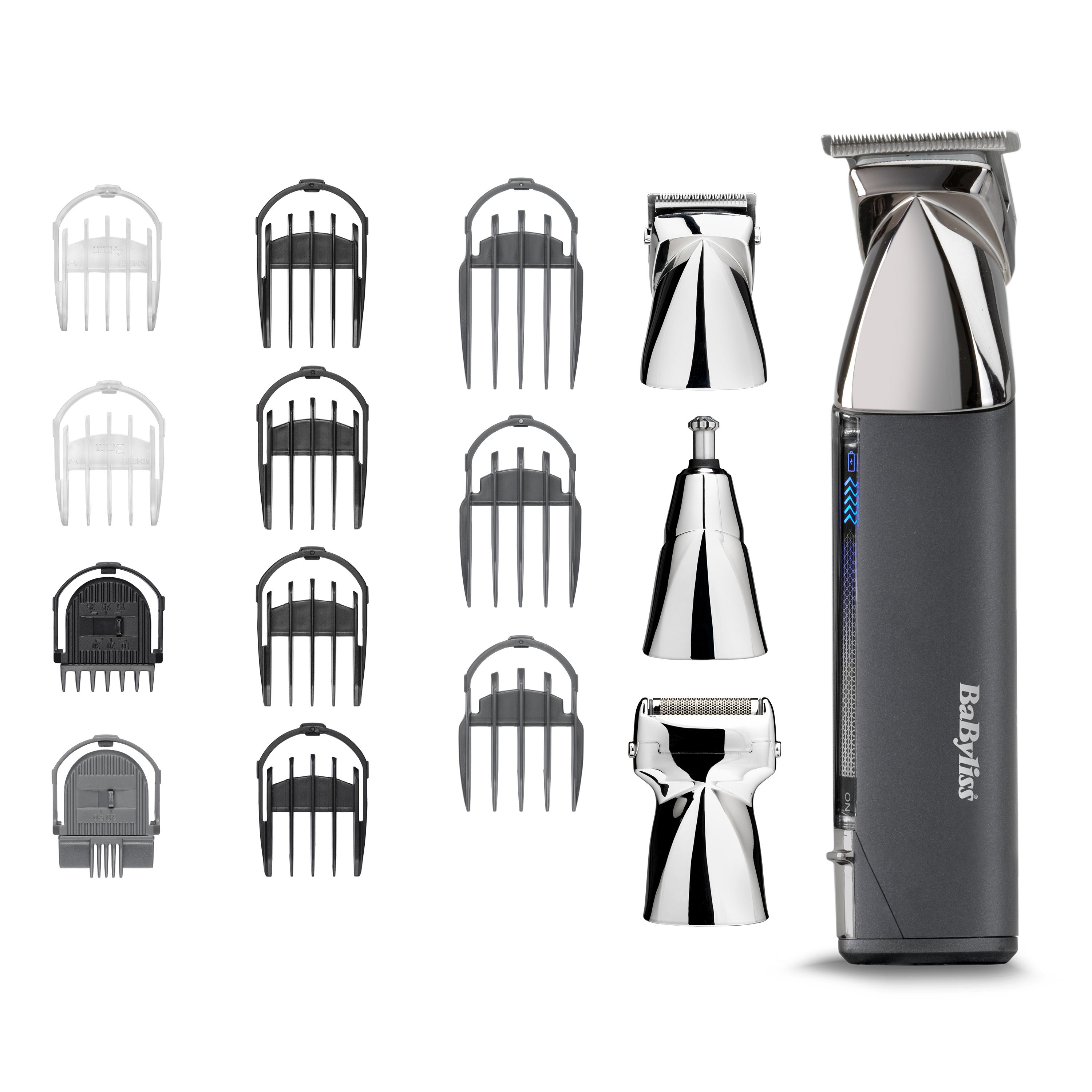 BaByliss Super-X Metal MT996E Multigroomer - 15-in-1 - Zilver