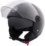 BHR 840 Dual Shield Jethelm Glans Zwart XXL