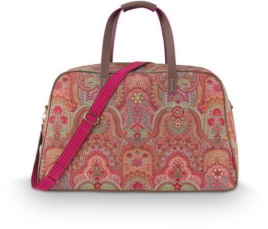 Pip Studio Tovy Weekendtas Dames Reistas Jabali Rood 65x25.5x35cm