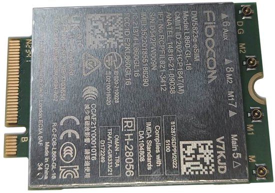 DELL DW5823E Intern WWAN 1000 Mbit/s