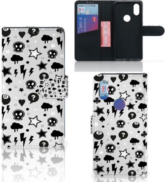 Xiaomi Mi Mix 2s Book Case - Zilver Punk - B2Ctelecom