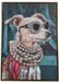 Mansion atmosphere Schilderij Hond met Zonnebril Canvas 50x70 cm