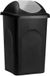 Somultishop Deuba Vuilnisbak met Klapdeksel - 60 Liter - Zwart/Zilver