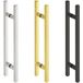 Häfele Barre d'appui carrée en acier inoxydable, acier inoxydable mat