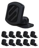 Scosche MAGDM-10KFLT MagicMount Magnetische autotelefoonhouder voor dashboard, 360° verstelbare magneetkop, telefoonhouder voor auto, compatibel met iPhone Samsung en alle apparaten (set van 10)