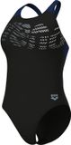 Arena Flowing Badpak Dames - Zwart / Marine | Maat: 42