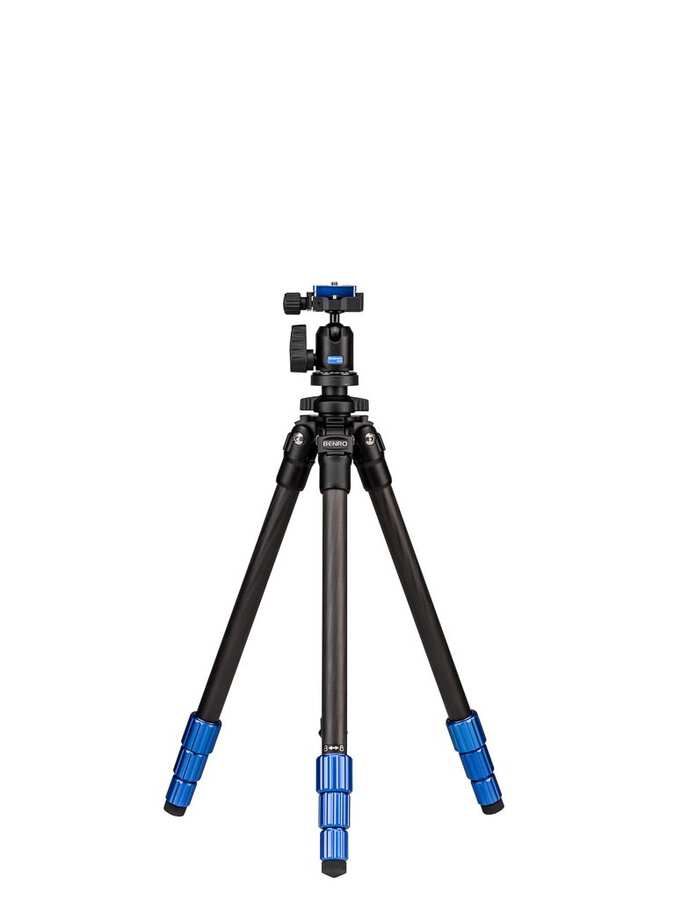 Benro TSL08CN00 Carbon Statief Kit Zwart/Blauw