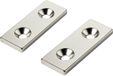 TRU COMPONENTS TRU COMPONENTS TC-12250648 Permanente magneet Rechthoekig (l x b x h) 40 x 15 x 3 mm M4 Grenstemperatuur (max.): 150 °C