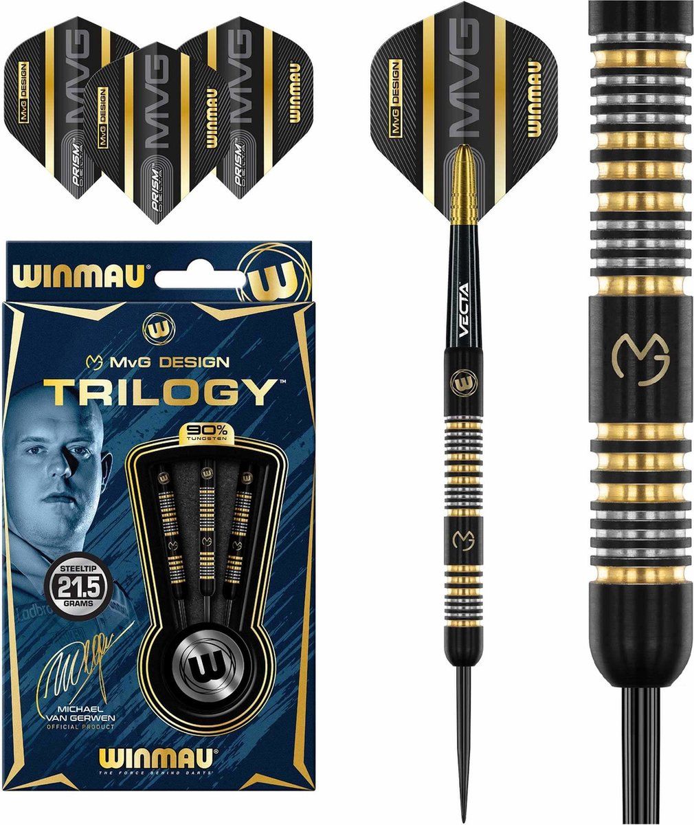 WINMAU Michael van Gerwen Trilogy dartpijlen - 21,5 gram