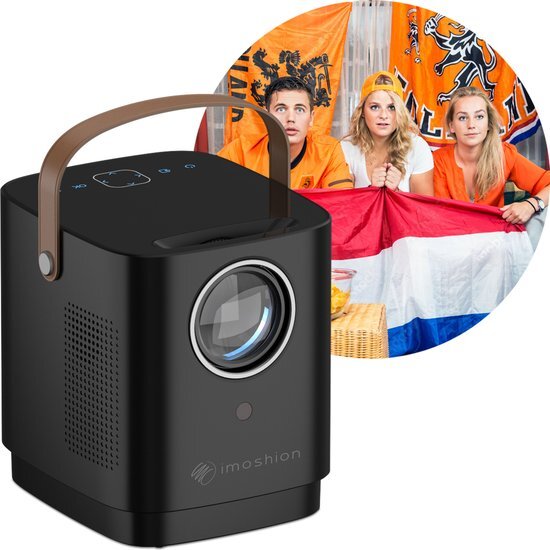 imoshion Mini projector - Mini beamer WiFi en Chromecast - 3400 lumen - Zwart