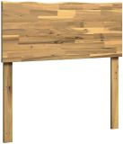 vidaXL Live Edge Hoofdbord ROSTOCK Wit 80 cm Massief Acaciahout