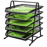 IOUGDSEC 5-laags metalen brievenbak organizer
