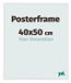 yd. Cadre pour affiche 40x50 cm Plastique Blanc Brillant Paris