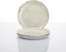 Flamefield Rustic Pearl serviesset melamine – 12-delig – parelmoer met rustieke rand