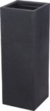 4gardenz Stone Pilaar Bloembak 30x30x80 cm - Steengrijs