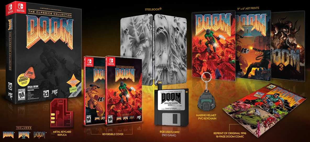 Limited Run DOOM - The Classics Collection Special Edition Games) Nintendo Switch
