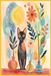 Cute Watercolor Cat Grid Notebook