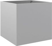 vidaXL Plantenbak 42x40x39 cm gegalvaniseerd staal zilverkleurig